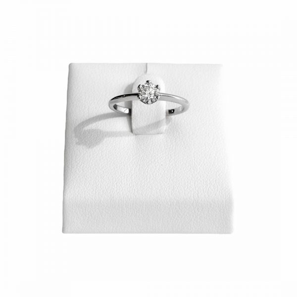 Solitaire Ring aus Weißgold, Verlobungsringe, 0,40ct. Brillant Solitaire Ring, Klassische Verlobungsringe aus Weißgold von Juwelier Brandstetter in Wien, Produktfoto